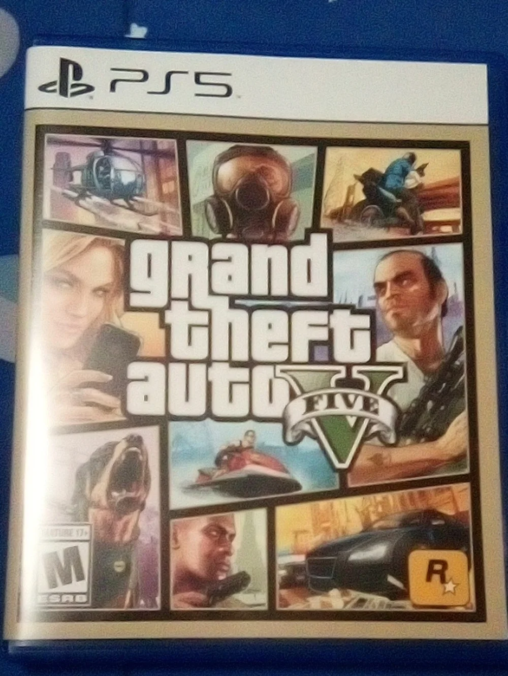 Sony PS5 Grand Theft Auto V in Blue Case